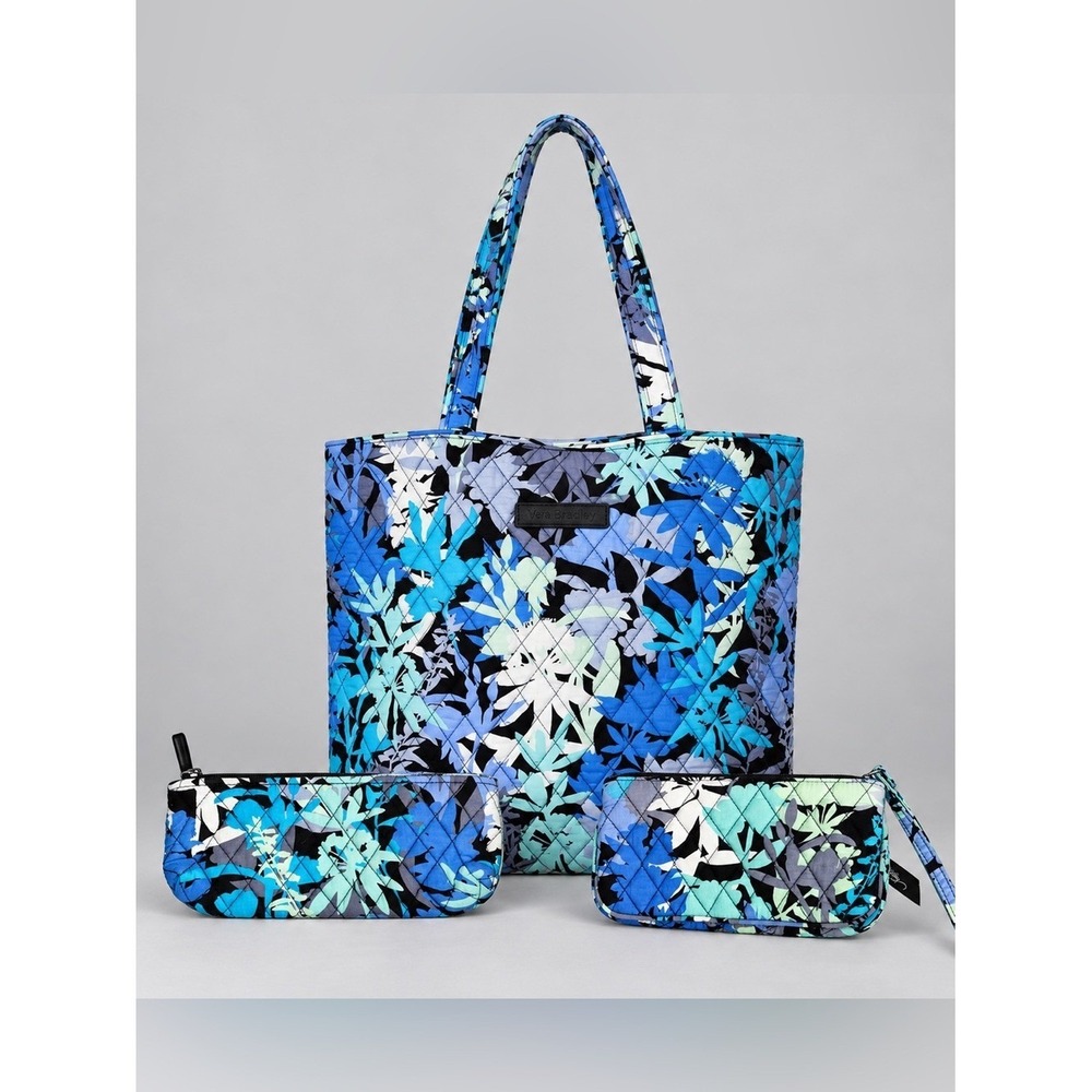 Vera Bradley Camofloral Tote & Wallet & Small Bag Floral Quilted Bohemian Retire